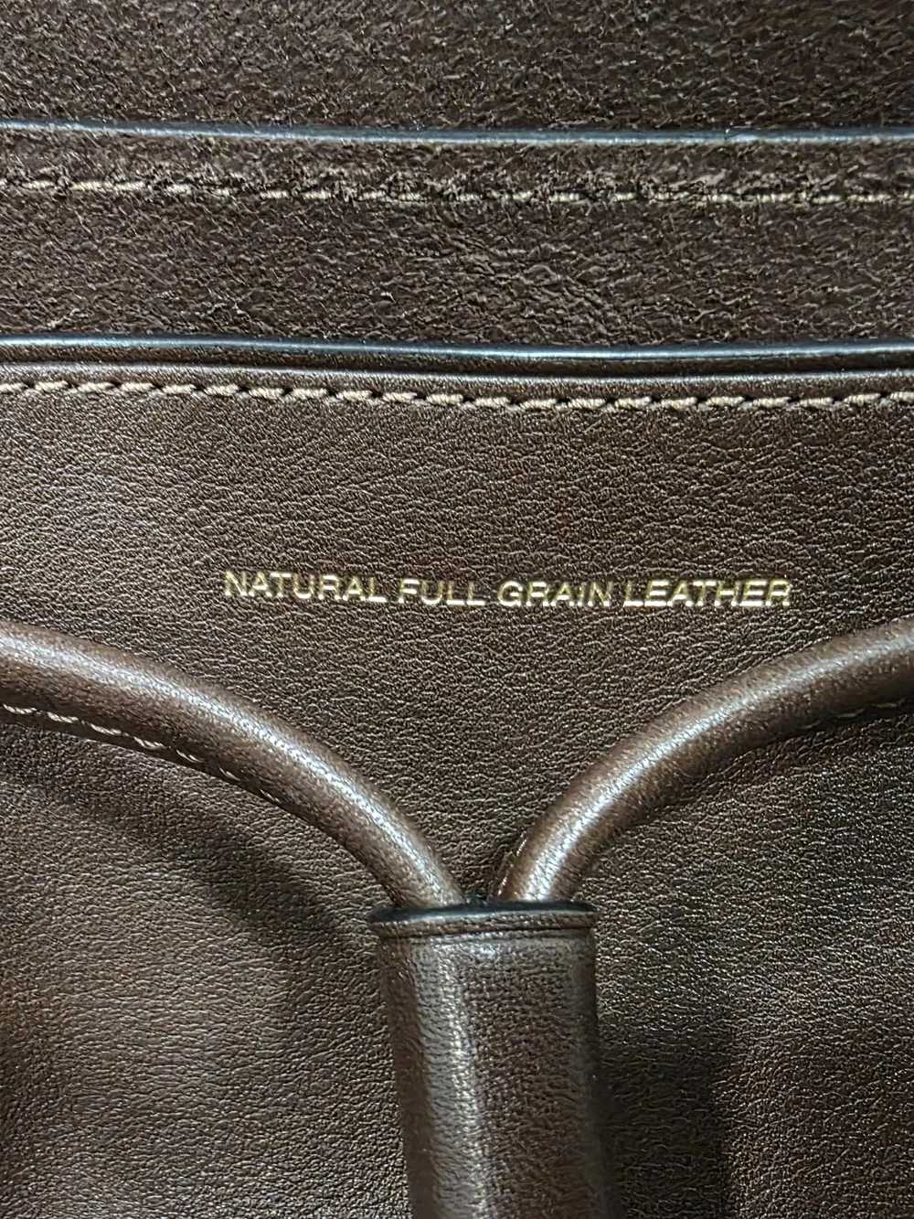 Coach Brown Leather Backpack with Front Pockets